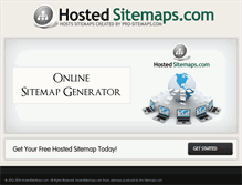 Tablet Screenshot of hostedsitemap.com
